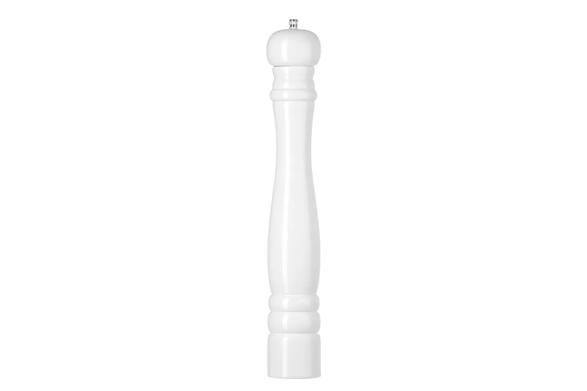 Młynek do soli drewniany, biały, ⌀65x415mm HENDI 469583