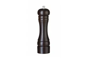 Młynek do soli drewniany, ciemne drewno, ⌀57x215mm HENDI 469811