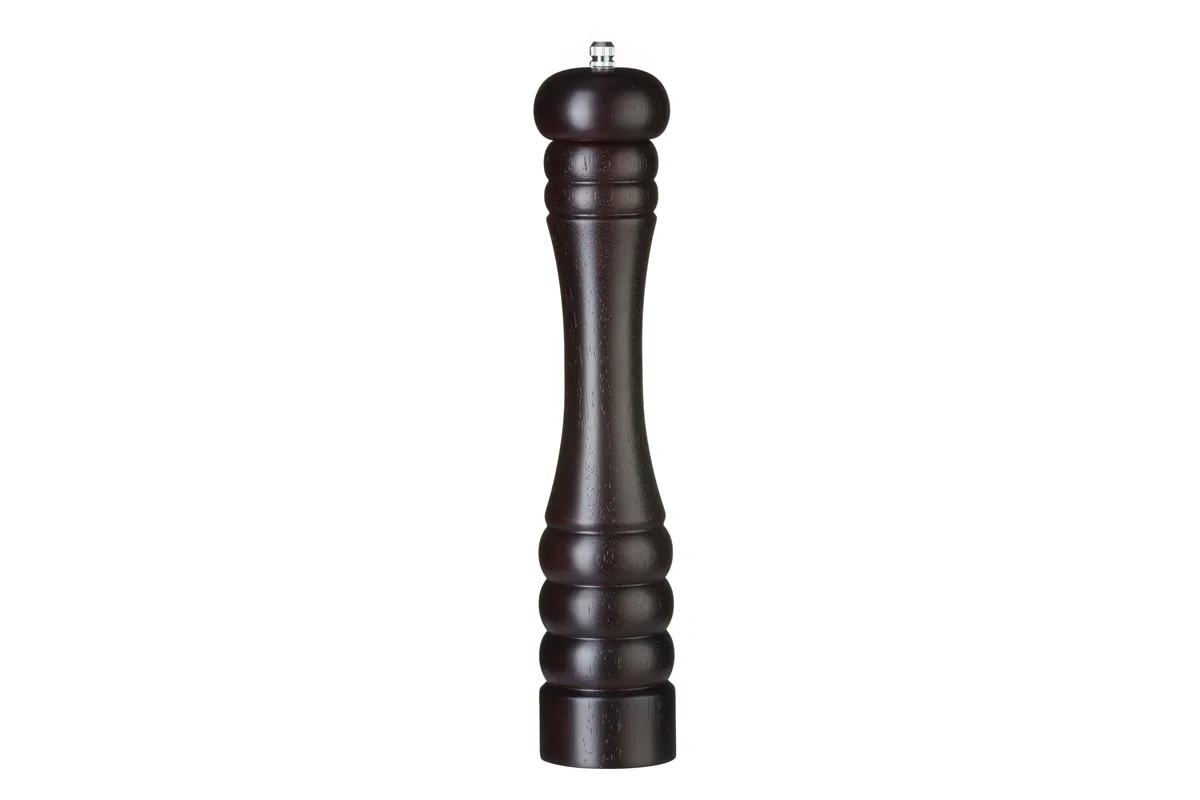 Młynek do soli drewniany, ciemne drewno, ⌀60x315mm HENDI 469835