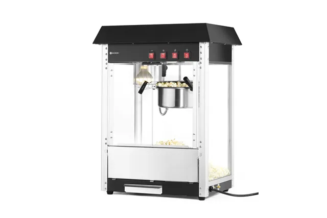 Urządzenie do popcornu, czarny, 230V/1155W, 560x420x760mm HENDI 282762