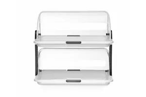 Witrynka Roll top - podwójna, 380x260x355mm HENDI 871768