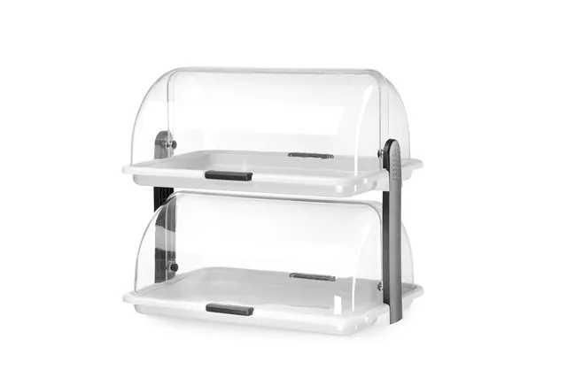 Witrynka Roll top - podwójna, 380x260x355mm HENDI 871768