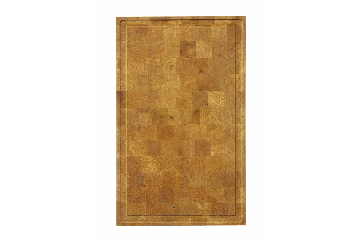 Deska dębowa do serwowania, sztorcowa, 530x325x35mm, Prostokątny HENDI 505441