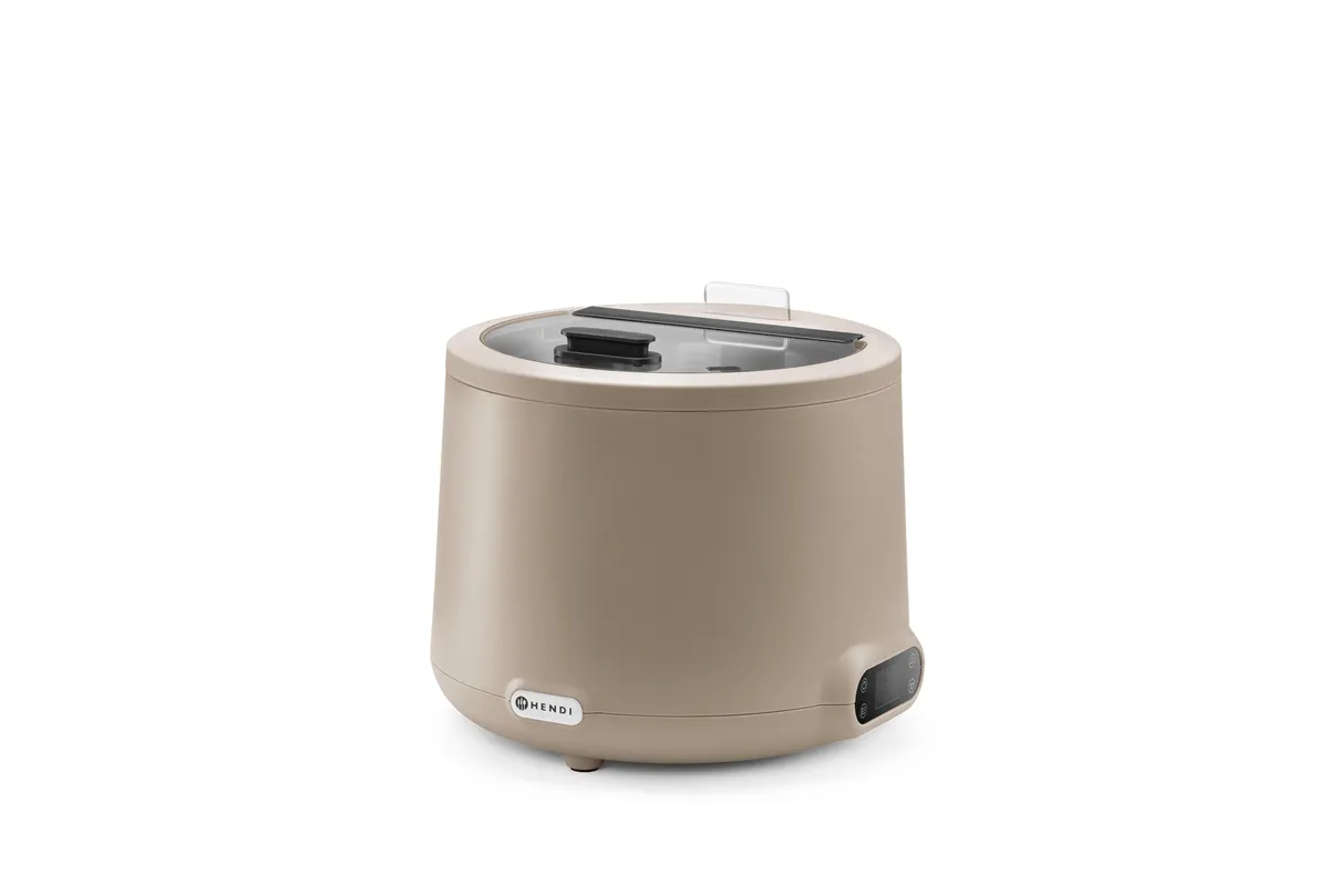 Kociołek do zupy UNIQ, designed by Robert Bronwasser, 8L, beżowy, 220-240V/500W, ⌀365x325mm HENDI 860557
