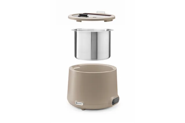 Kociołek do zupy UNIQ, designed by Robert Bronwasser, 8L, beżowy, 220-240V/500W, ⌀365x325mm HENDI 860557