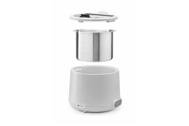 Kociołek do zupy UNIQ, designed by Robert Bronwasser, 8L, biały, 220-240V/500W, ⌀365x325mm HENDI 860533