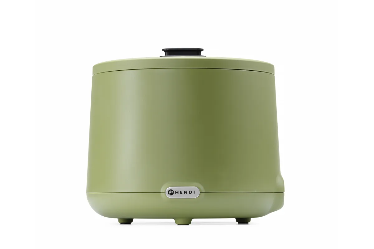 Kociołek do zupy UNIQ, designed by Robert Bronwasser, 8L, zielony, 220-240V/500W, ⌀365x325mm HENDI 860540