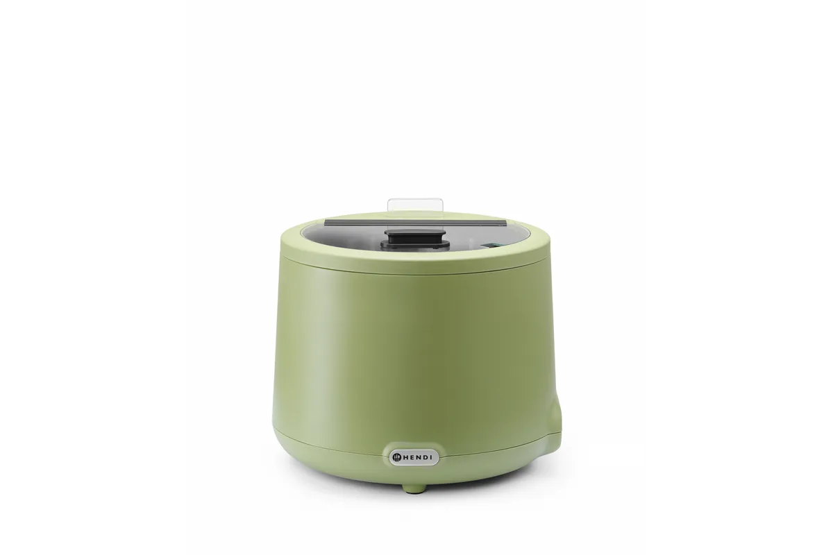 Kociołek do zupy UNIQ, designed by Robert Bronwasser, 8L, zielony, 220-240V/500W, ⌀365x325mm HENDI 860540