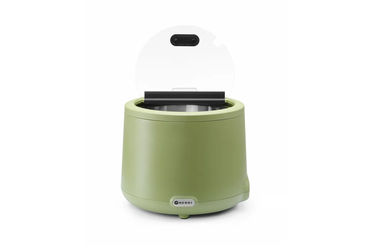 Kociołek do zupy UNIQ, designed by Robert Bronwasser, 8L, zielony, 220-240V/500W, ⌀365x325mm HENDI 860540