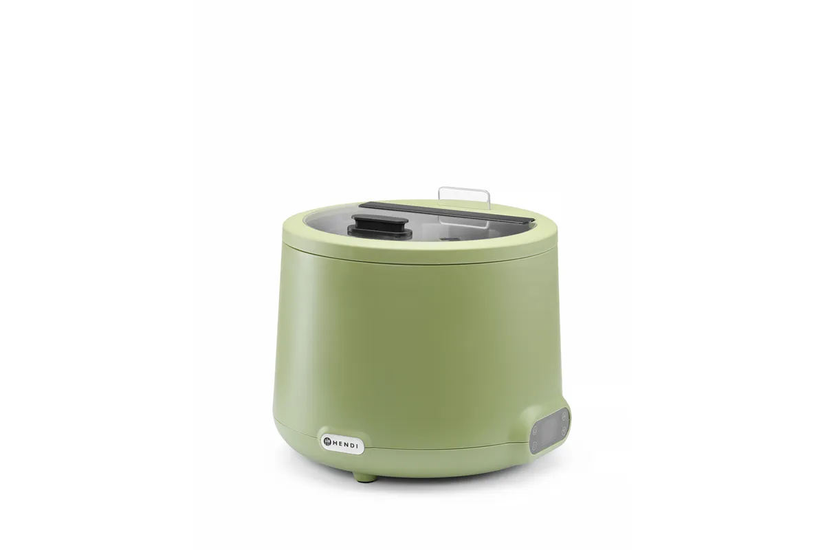 Kociołek do zupy UNIQ, designed by Robert Bronwasser, 8L, zielony, 220-240V/500W, ⌀365x325mm HENDI 860540