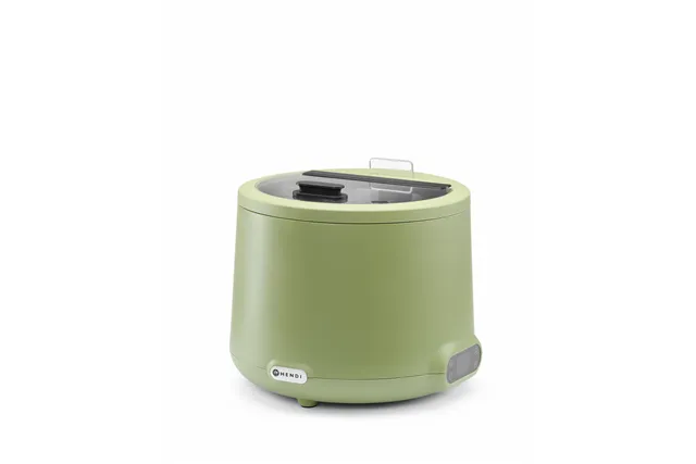 Kociołek do zupy UNIQ, designed by Robert Bronwasser, 8L, zielony, 220-240V/500W, ⌀365x325mm HENDI 860540