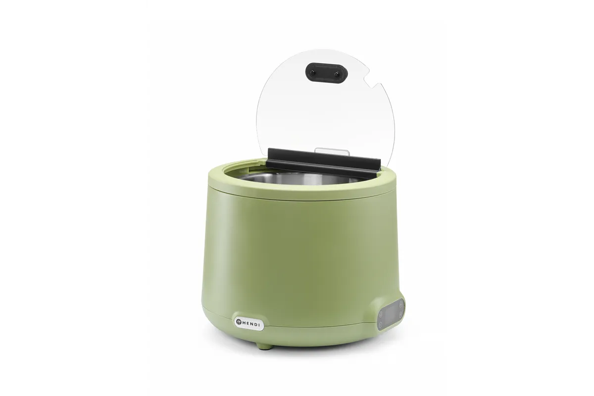 Kociołek do zupy UNIQ, designed by Robert Bronwasser, 8L, zielony, 220-240V/500W, ⌀365x325mm HENDI 860540