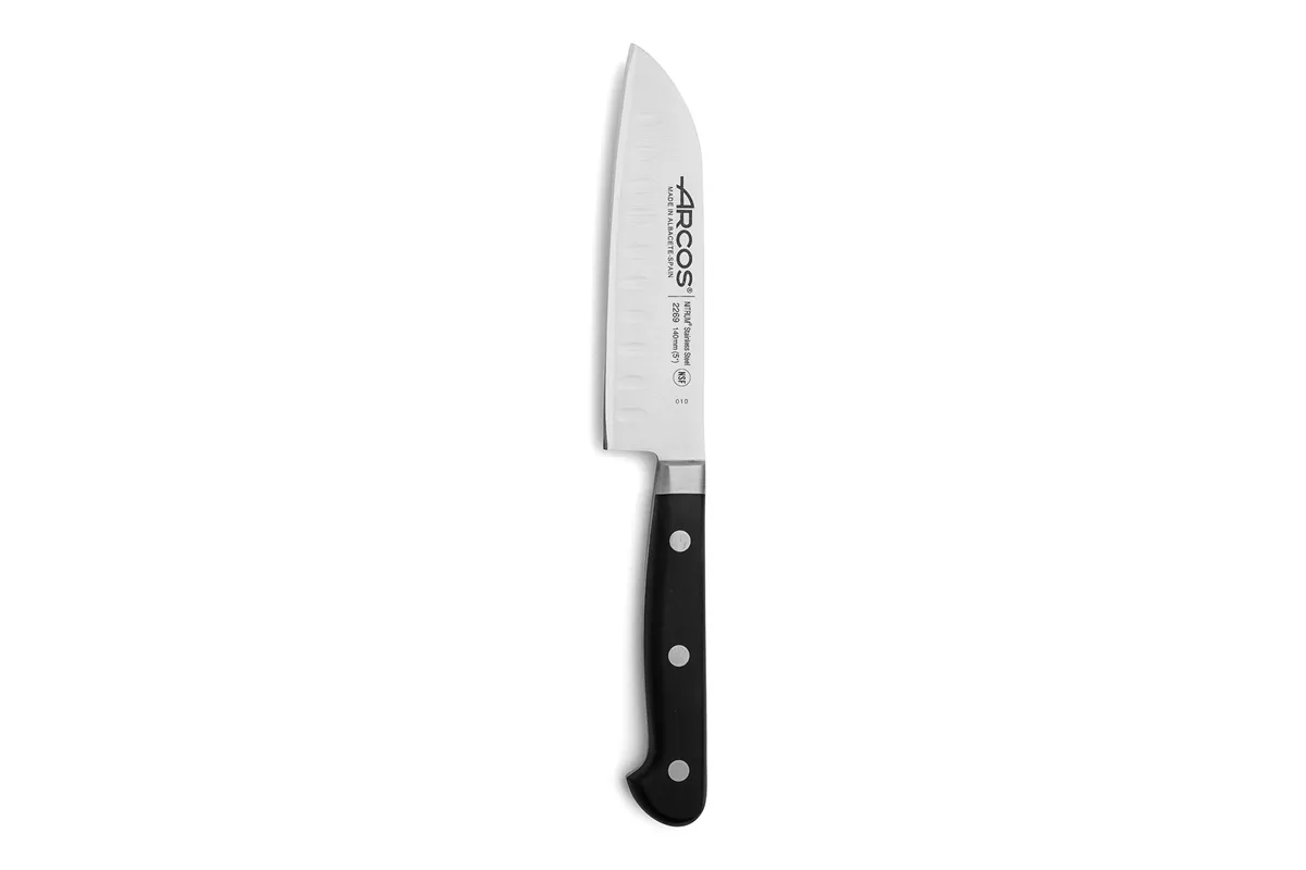 Nóż Santoku ze szlifem kulowym, seria ÓPERA, czarny, 262mm Arcos 226900