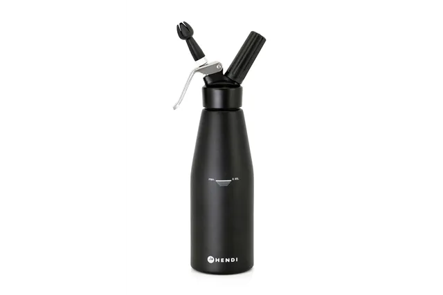 Syfon do bitej śmietany, Kitchen Line, 0,95L, czarny, ⌀95x320mm HENDI 588598