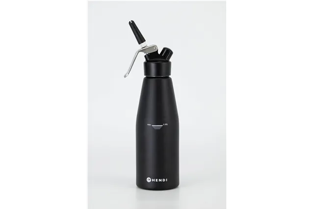 Syfon do bitej śmietany, Kitchen Line, 0,95L, czarny, ⌀95x320mm HENDI 588598