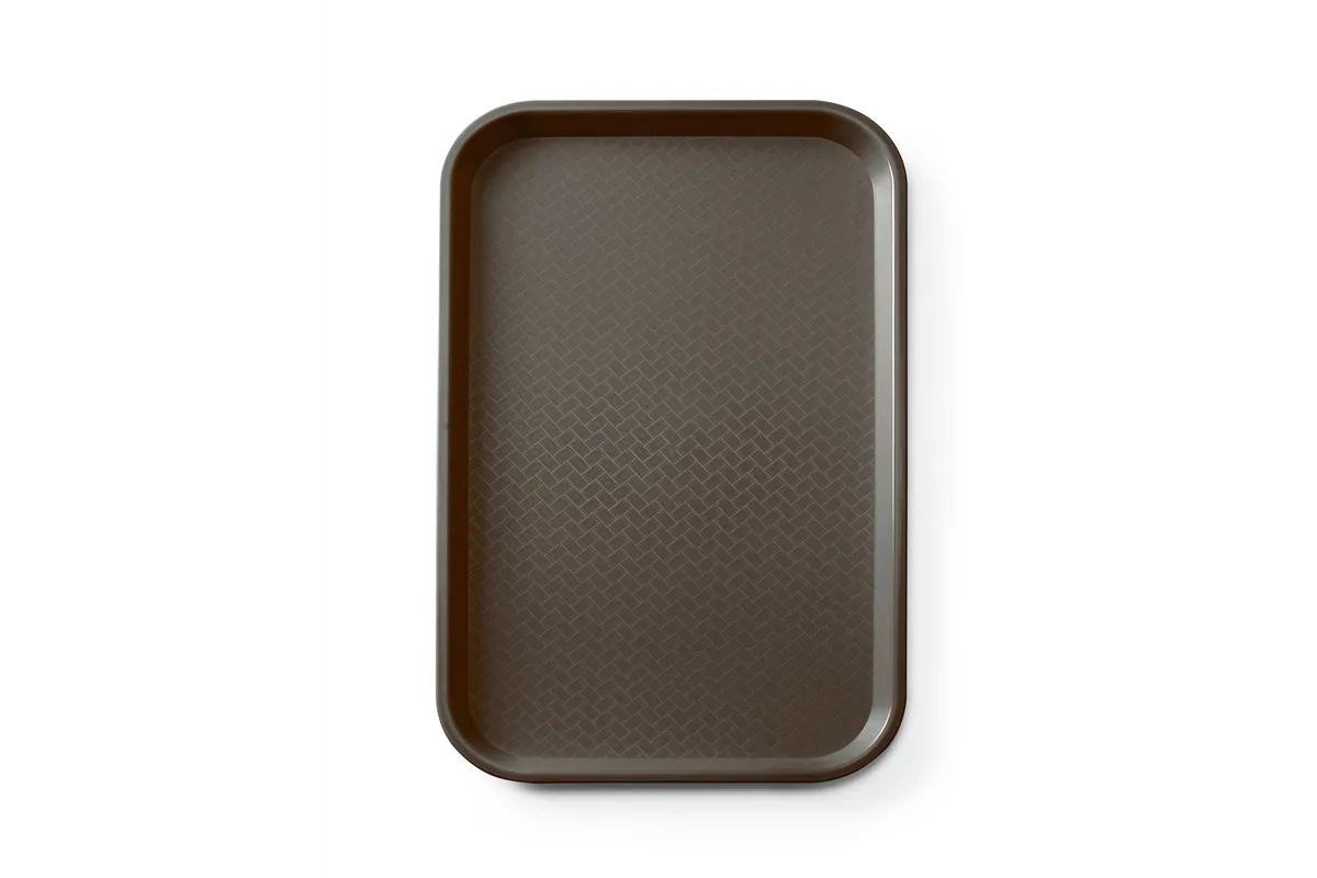 Taca fast food z polipropylenu GN 1/1, GN 1/1, brązowy, 530x325x20mm, Prostokątny AmerBox 878583