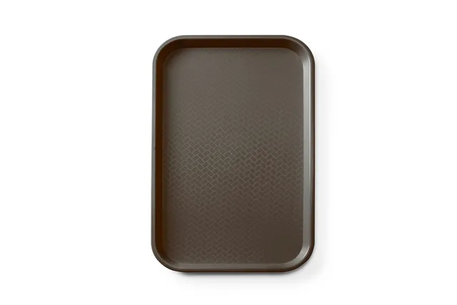 Taca fast food z polipropylenu GN 1/1, GN 1/1, brązowy, 530x325x20mm, Prostokątny AmerBox 878583