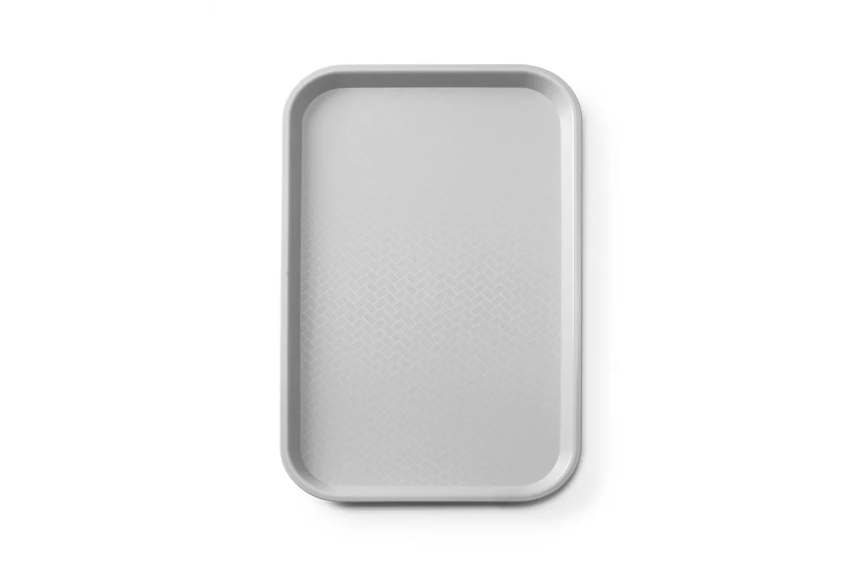 Taca fast food z polipropylenu GN 1/1, GN 1/1, jasnoszary, 530x325x20mm, Prostokątny AmerBox 878538