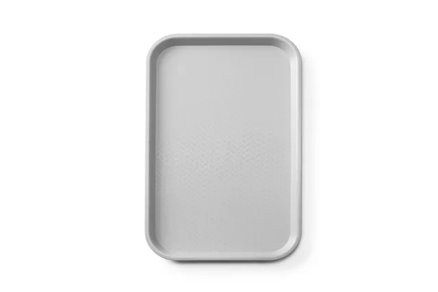Taca fast food z polipropylenu GN 1/1, GN 1/1, jasnoszary, 530x325x20mm, Prostokątny AmerBox 878538