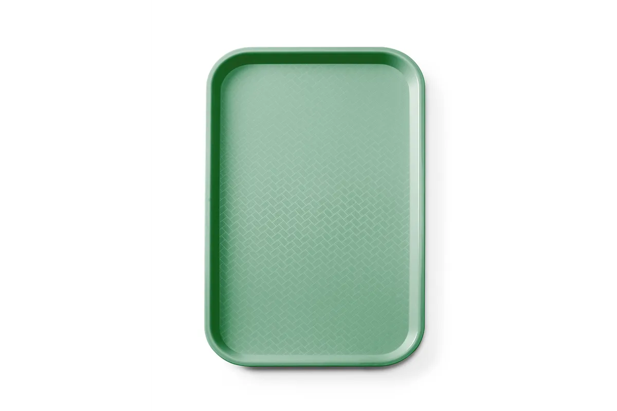 Taca fast food z polipropylenu GN 1/1, GN 1/1, zielony, 530x325x20mm, Prostokątny AmerBox 878576