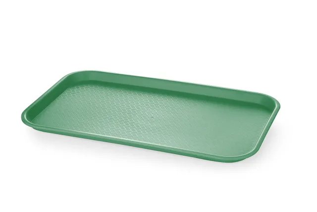 Taca fast food z polipropylenu GN 1/1, GN 1/1, zielony, 530x325x20mm, Prostokątny AmerBox 878576