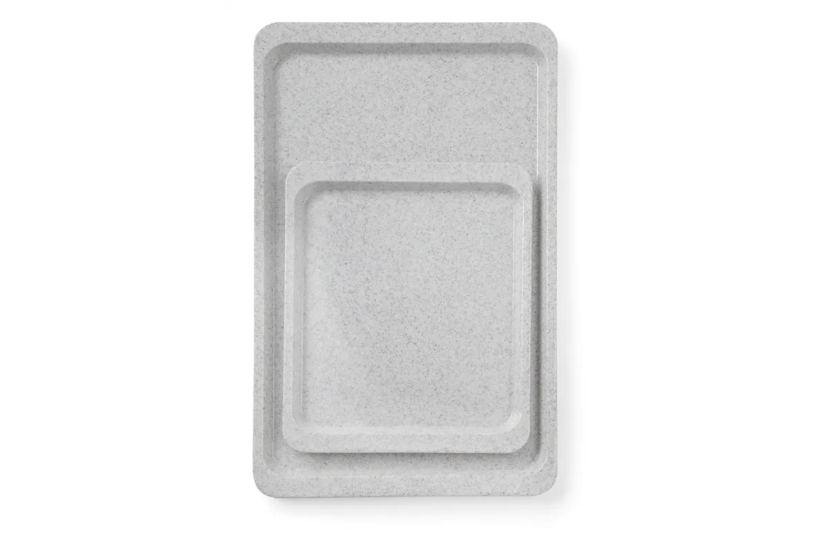 Taca poliestrowa do restauracji samoobsługowych, GN 1/2, granitowy, 325x265mm, Prostokątny AmerBox 876602
