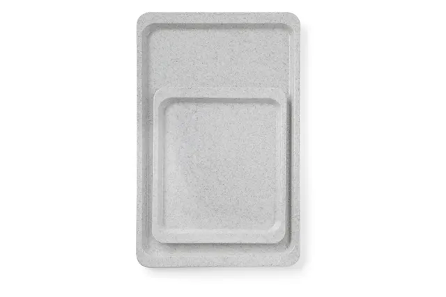 Taca poliestrowa do restauracji samoobsługowych, GN 1/2, granitowy, 325x265mm, Prostokątny AmerBox 876602