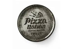 Talerz do pizzy Recipe Collection Black, czarny, ⌀310mm HENDI 768761