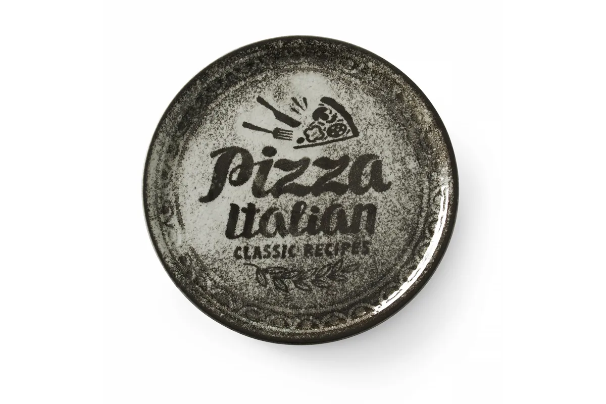 Talerz do pizzy Recipe Collection Black, czarny, ⌀310mm HENDI 768761