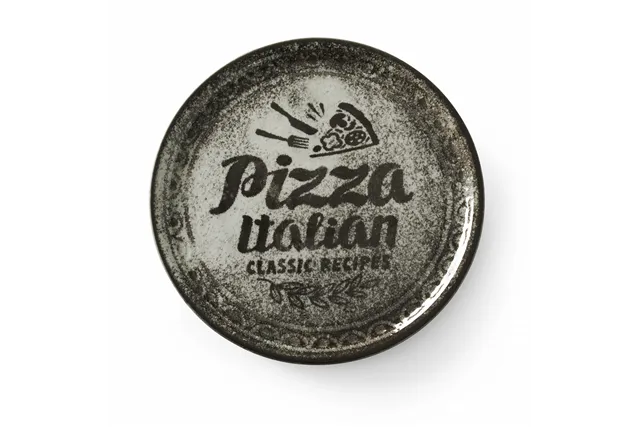 Talerz do pizzy Recipe Collection Black, czarny, ⌀310mm HENDI 768761