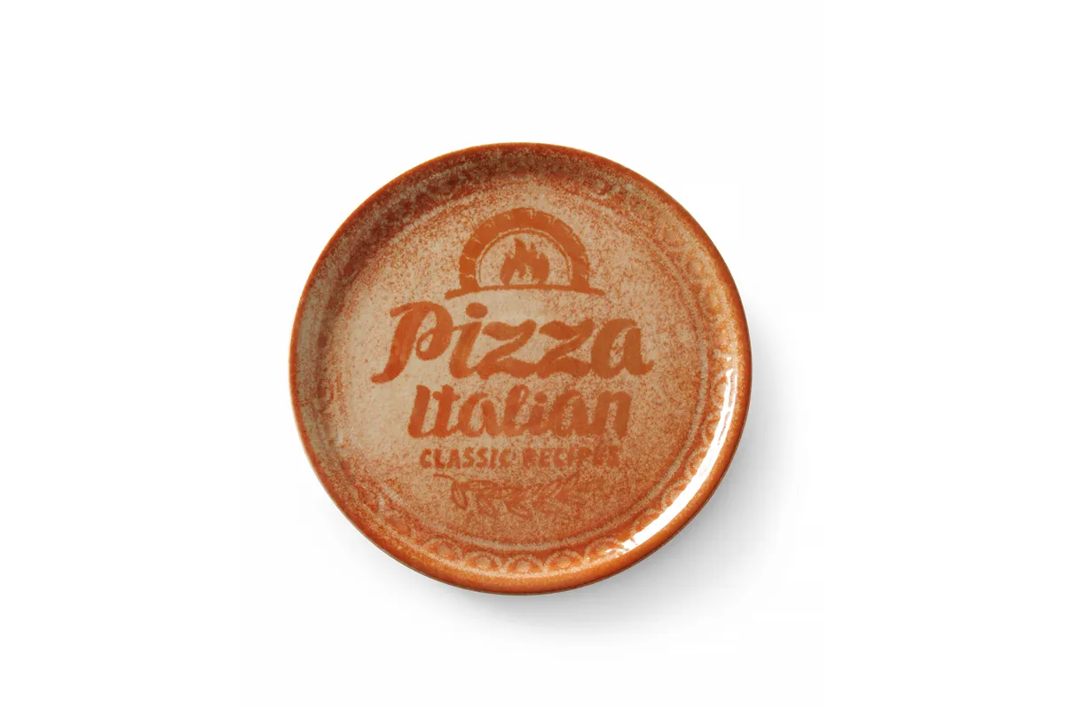 Talerz do pizzy Recipe Collection Brick Red, czerwony, ⌀310mm HENDI 768778