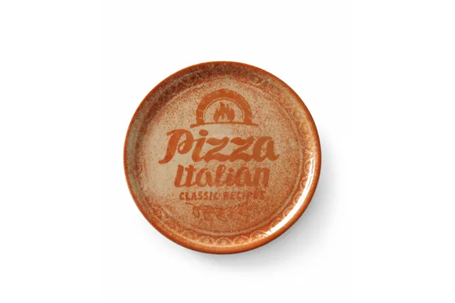 Talerz do pizzy Recipe Collection Brick Red, czerwony, ⌀310mm HENDI 768778