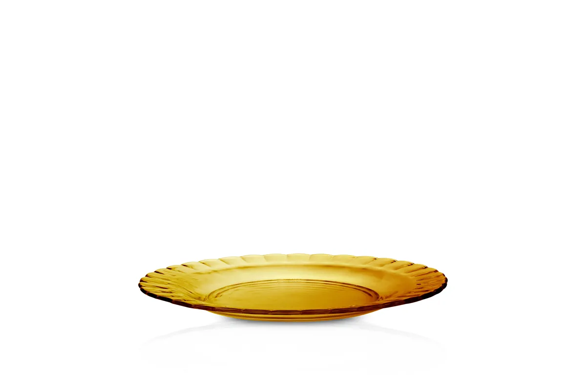 Talerz płytki PICARDIE AMBER, pomarańczowy, ⌀230x20mm Duralex 3023DF06A1111