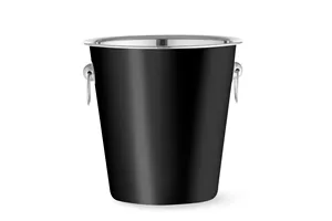 Wiadro do szampana, 3,3L, czarny, ⌀220x190mm BarUp 594049