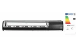 Witryna chłodnicza do sushi Pojemność: 5xGN1/2 40 mm – pojemniki w zestawie. czarny 220-240V/190W 1800x420x265mm Arktic 274040