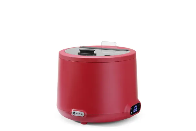 Kociołek do zupy UNIQ, designed by Robert Bronwasser, 8L, czerwony, 220-240V/500W, ⌀365x325mm HENDI 860571