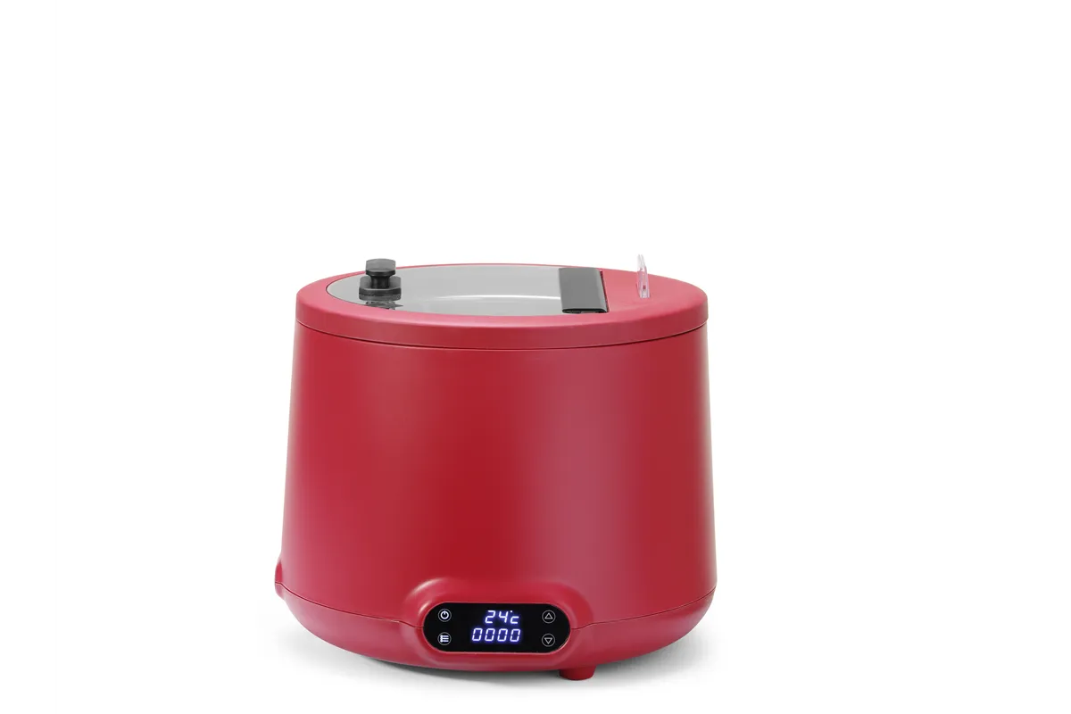 Kociołek do zupy UNIQ, designed by Robert Bronwasser, 8L, czerwony, 220-240V/500W, ⌀365x325mm HENDI 860571