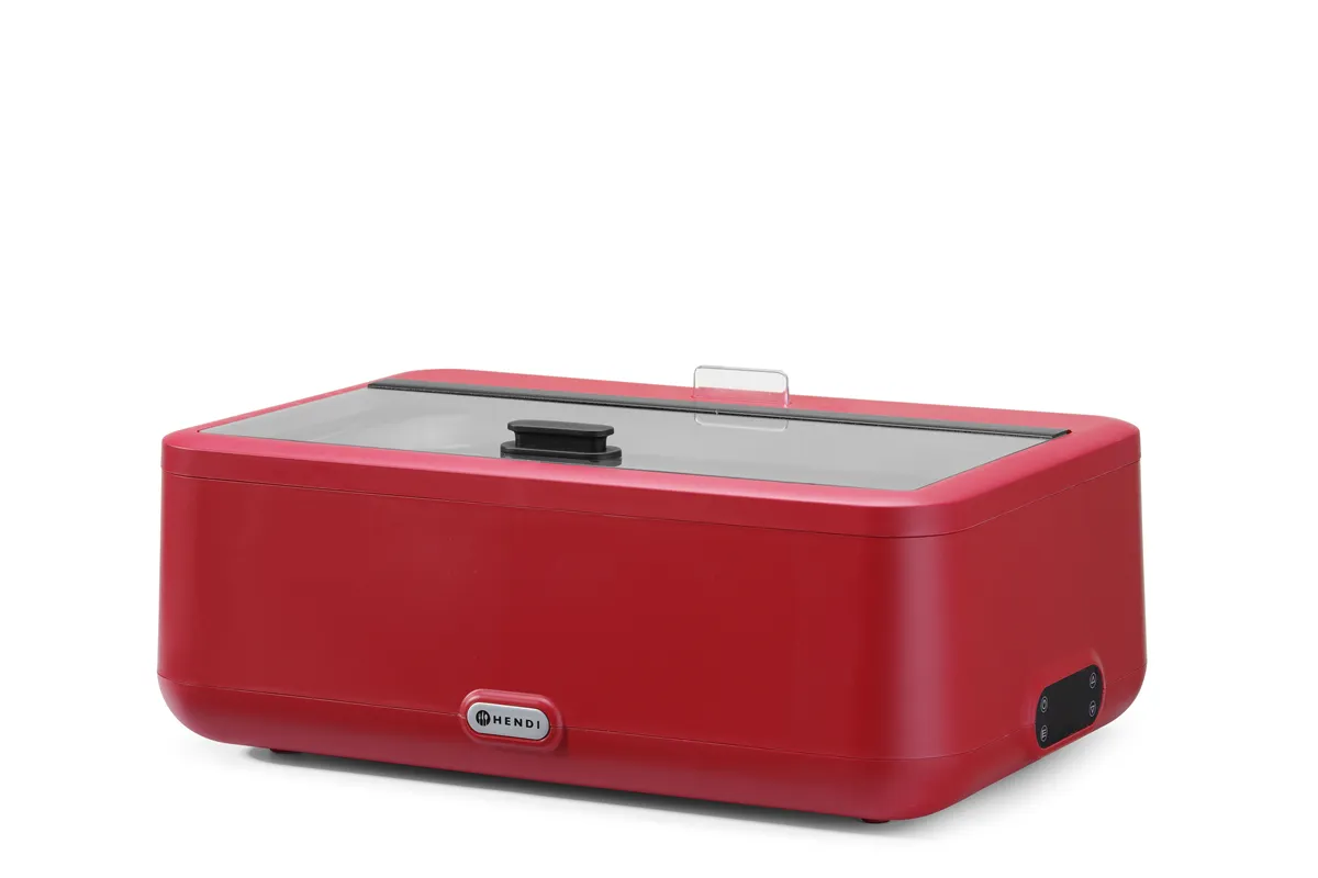 Podgrzewacz elektryczny UNIQ, designed by Robert Bronwasser, czerwony, 220-240V/700W, 607x402x245mm HENDI 470459