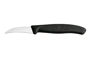 Nóż do jarzyn zagięty, czarny, 162mm Victorinox 6.7503