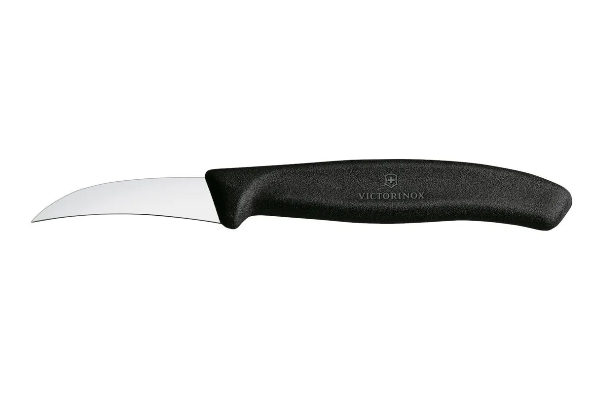 Nóż do jarzyn zagięty, czarny, 162mm Victorinox 6.7503