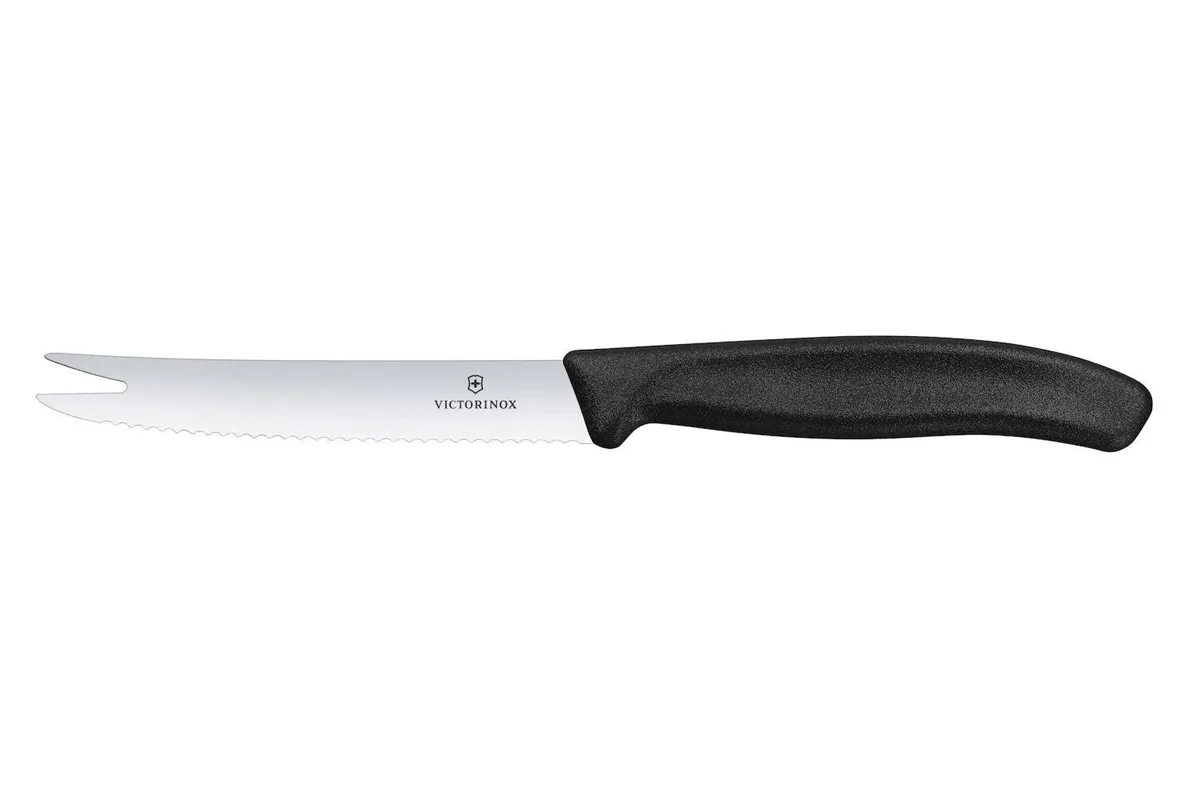 Nóż do sera i kiełbasy, czarny, 219mm Victorinox 6.7863