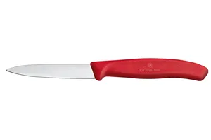 Nóż do jarzyn gładki, czerwony, 190mm Victorinox 6.7601