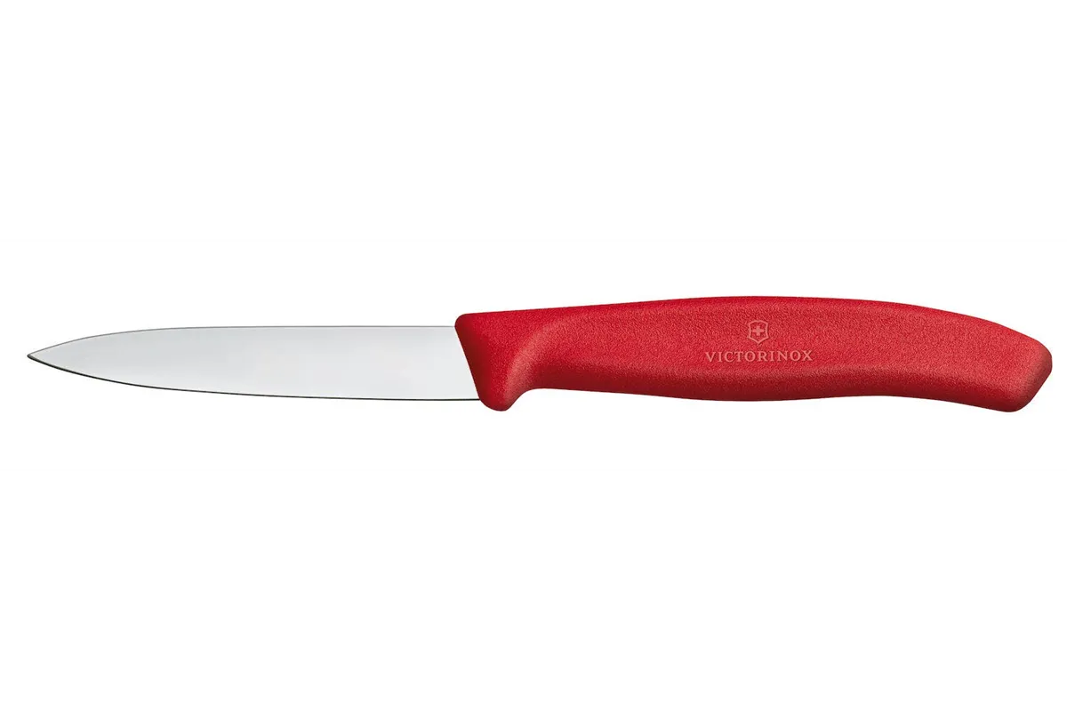 Nóż do jarzyn gładki, czerwony, 190mm Victorinox 6.7601