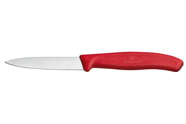 Nóż do jarzyn gładki, czerwony, 190mm Victorinox 6.7601