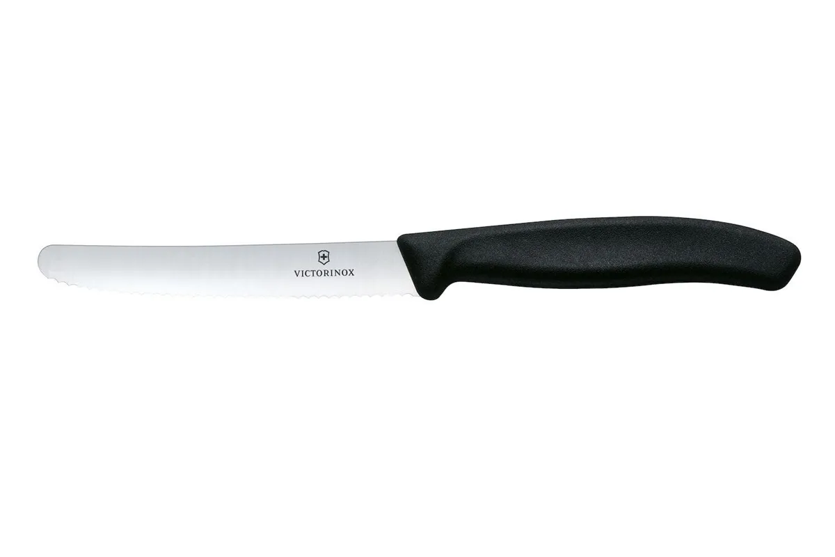 Nóż do pomidorów, czarny, 219mm Victorinox 6.7833