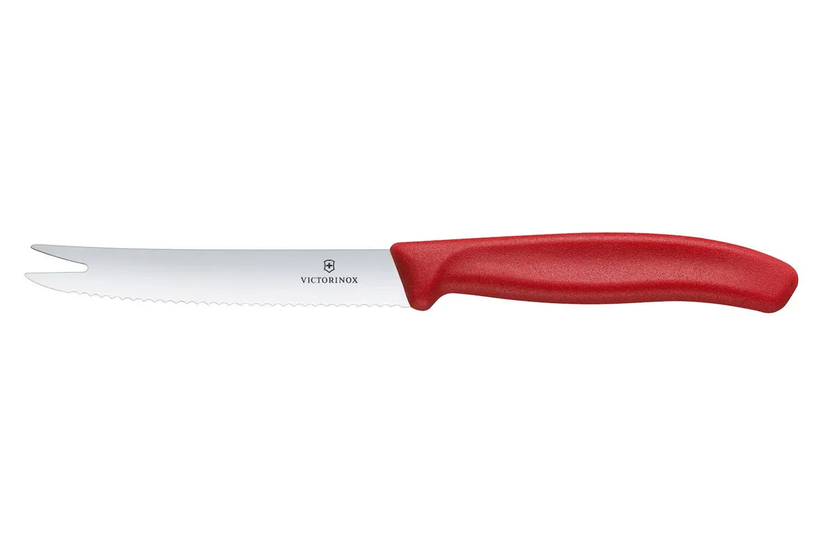 Nóż do sera i kiełbasy, czerwony, 219mm Victorinox 6.7861