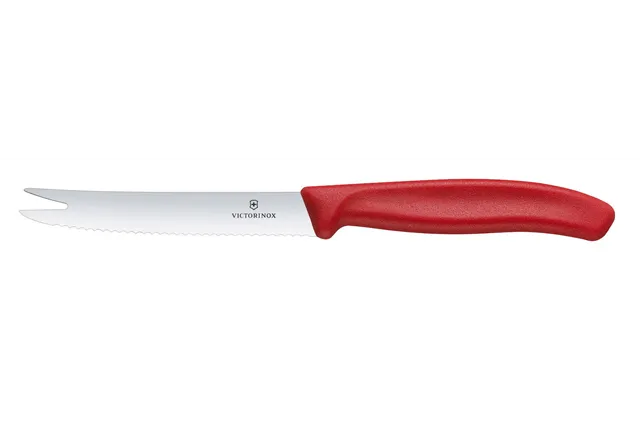 Nóż do sera i kiełbasy, czerwony, 219mm Victorinox 6.7861