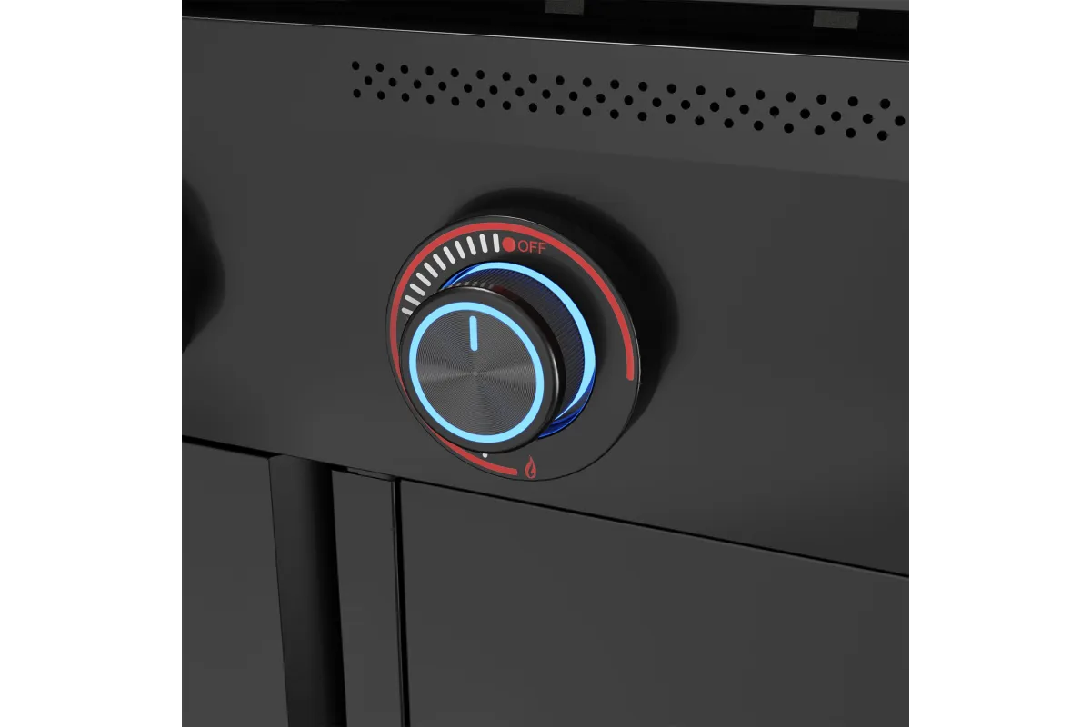 Grill gazowy z frytkownicą beztłuszczową YATO YG-20036 – 16 kW, Air Fryer 6 l | gastronet24