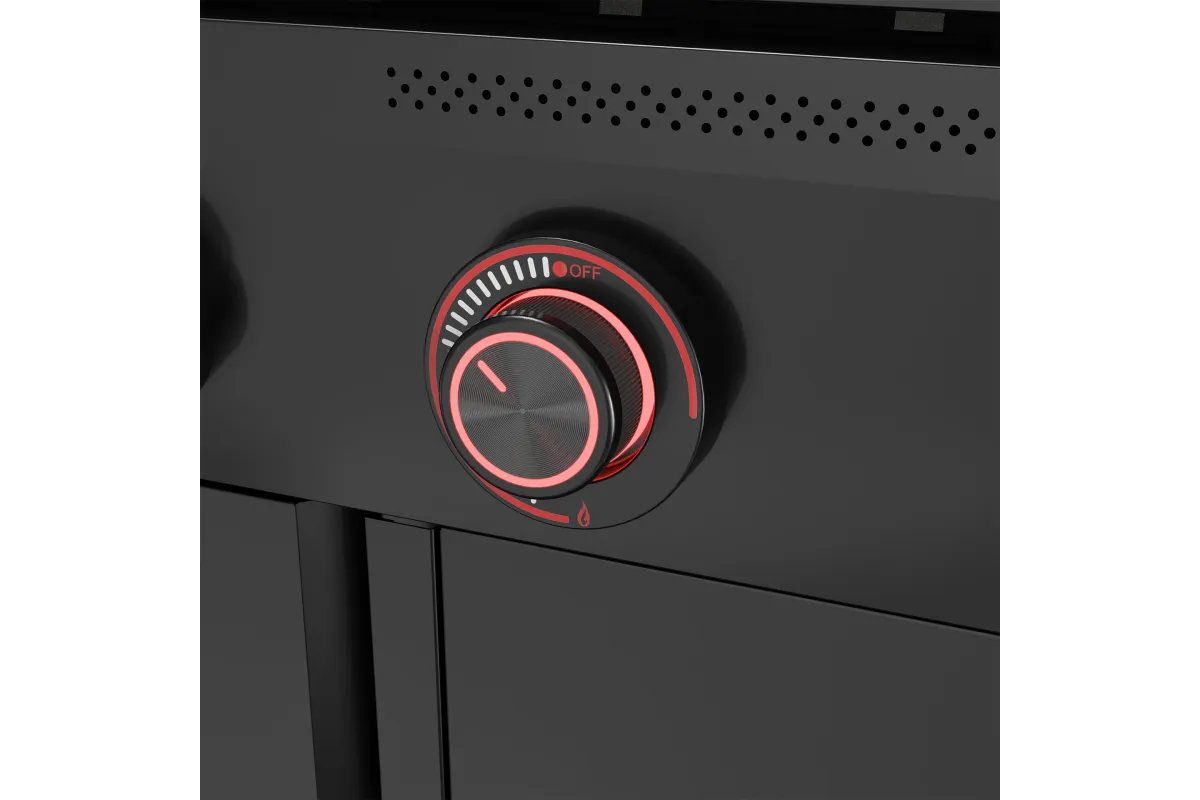 Grill gazowy z frytkownicą beztłuszczową YATO YG-20036 – 16 kW, Air Fryer 6 l | gastronet24