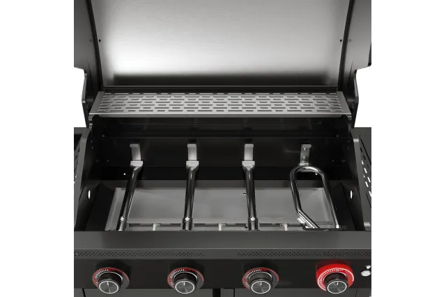 Grill gazowy z frytkownicą beztłuszczową YATO YG-20036 – 16 kW, Air Fryer 6 l | gastronet24